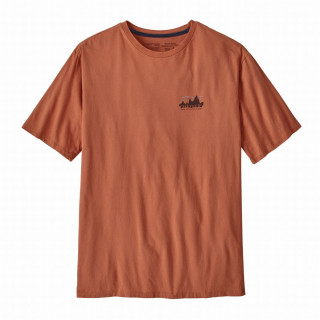 Camiseta de hombre Patagonia M's '73 Skyline Organic T-Shirt marrón Sienna Clay