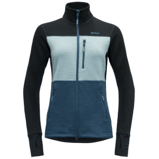 Sudadera funcional de mujer Devold Thermo Wool Jkt Wmn negro/azul Flood/Cameo/Ink