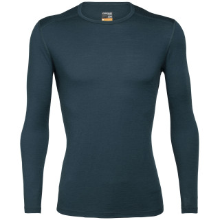 Camiseta de hombre Icebreaker Mens 200 Oasis LS Crewe azul/verde Nightfall