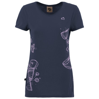 Camiseta de mujer E9 Spring 2.2 azul oscuro Oceanblue