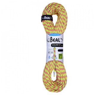 Cuerda de escalada Beal Ice Line 8,1 mm (60 m) verde Anis