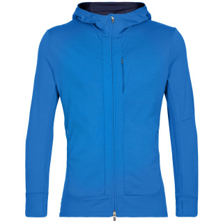 Sudadera funcional de hombre Icebreaker Quantum III LS Zip Hoodie azul lazurite/royal navy