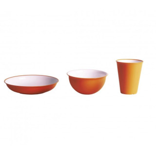 Vajilla Omada Sanaliving Set 3pcs naranja