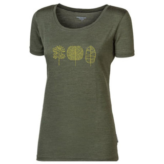 Camiseta de mujer Progress VINKA "TREES" verde