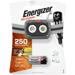 Linterna frontal Energizer Hard Case Pro LED 250 lm gris