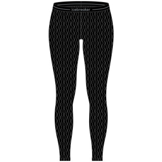 Calzoncillos funcionales de mujer Icebreaker W Mer 260 Vertex Leggings On-Piste negro/blanco Black/Snow/J