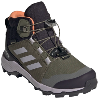 Calzado para niños Adidas Terrex Mid Gtx K verde oscuro OLISTR/SILDAW/AMBTIN