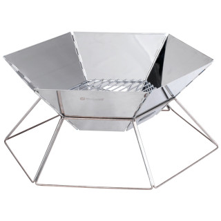 Pozo de fuego Outwell Cantal Fire Pit plata Silver