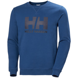 Sudadera de hombre Helly Hansen Hh Logo Crew Sweat azul 606 Deep Fjord