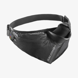 Riñonera de carrera Salomon Cross Season Bottle negro ebony