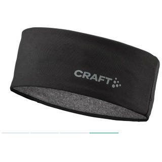 Banda para cabeza Craft ADV Windblock Fleece negro Black