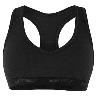 Sujetador Sensor Merino DF negro Black