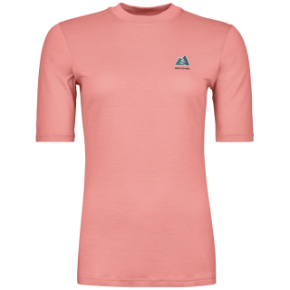 Camiseta de mujer Ortovox 185 Merino Mtn Hug Ts Women's rosa Bloom