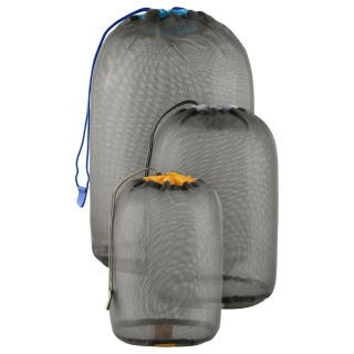 Funda Sea to Summit Mesh Stuff Sack Set 3, 5, 8L negro Beluga (Zinnia, High Rise, Blue Atoll)