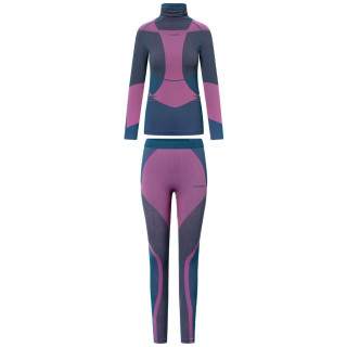 Ropa interior funcional para mujer Viking Fusion Set violeta turquise/fuchsia