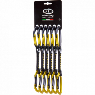 Juego de cintas express Climbing Technology 6X Lime Set Dy 12Cm negro/amarillo antr/must