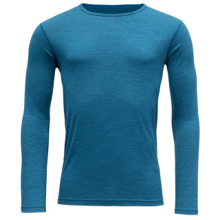 Camiseta de hombre Devold Breeze Man Shirt long sleeve azul BlueMelange