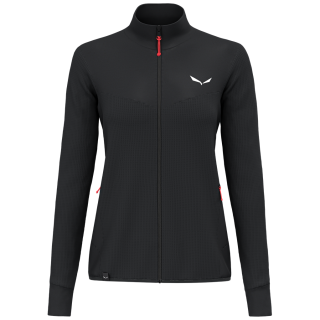 Chaqueta de mujer Salewa Puez Waffle Hyb Pl Jacket W negro black out