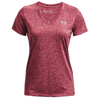 Camiseta funcional de mujer Under Armour Tech SSV - Solid 2023 rojo/rosa PNK