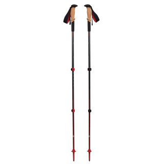 Bastones de senderismo Black Diamond Pursuit Shock Trekking Poles gris/rojo Steel Grey-Octane