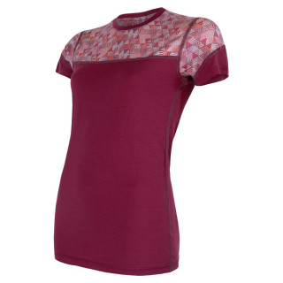 Camiseta funcional de mujer Sensor Merino Impress (short sleeve)