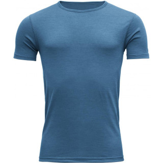 Camiseta de hombre Devold Breeze Man T-Shirt short sleeve azul BlueMelange