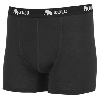 Calzoncillos bóxer para hombre Zulu Merino 160 negro Black