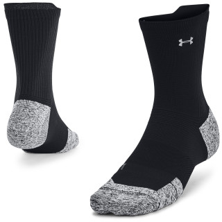 Calcetines Under Armour AD Run Cushion 1pk Mid negro Black / Black / Reflective