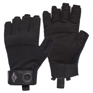 Guantes de vía ferrata Black Diamond Crag Half-Finger Gloves negro Black