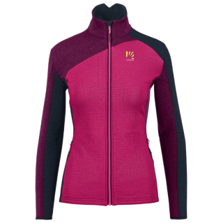 Sudadera funcional de mujer Karpos Federa Full-Zip W Fleece rosa/violeta Pink/Boysenberry/Vulcan