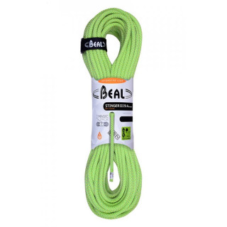 Cuerda de escalada Beal Stinger 9.4 mm (50 m) verde claro Anis