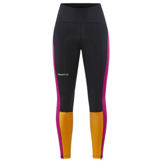 Pantalones de mujer Craft Pro Hypervent negro/naranja Black-Roxo