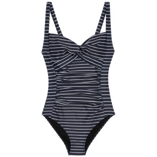 Bañador de mujer Regatta Sakari Costume azul/blanco Navy/WhitStr