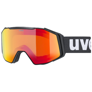 Gafas de esquí Uvex Gravity FM negro/rojo black matt dl/red-clear