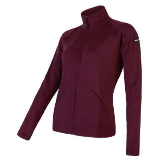 Sudadera de mujer Sensor Merino Upper rojo PortRed