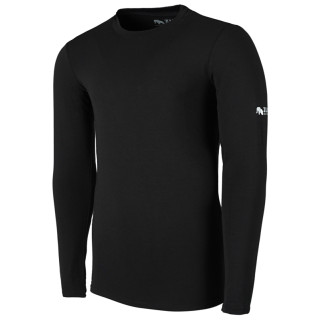 Camiseta de hombre Zulu Bambus 210 Long negro Black