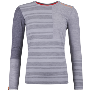 Camiseta funcional de mujer Ortovox 185 Rock'N'Wool Long Sleeve W gris claro Grey Blend