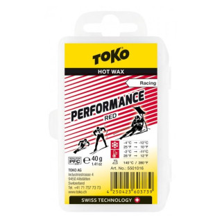 Cera TOKO Performance rojo 40 g TripleX