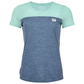 Camiseta funcional de mujer Ortovox 150 Cool Logo Ts W azul ice waterfall