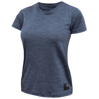 Camiseta funcional de mujer Sensor Merino Lite azul mottled blue