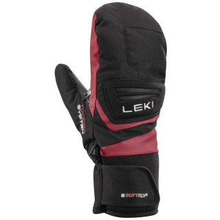 Guantes de esquí para niños Leki Griffin 3D Junior Mitt negro/rosa black-rosé