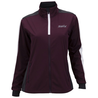 Chaqueta softshell de mujer Swix Cross W burdeos Dark Aubergine