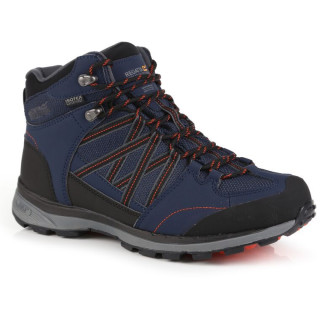 Calzado de hombre Regatta Samaris Mid II azul/naranja Navy/Btsalmo