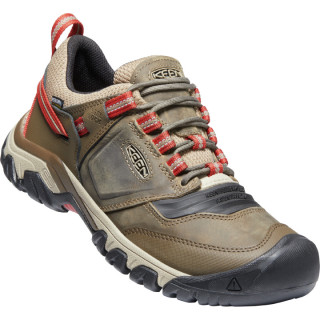 Calzado de senderismo para hombre Keen Ridge Flex WP marrón/naranja Timberwolf/Ketchup