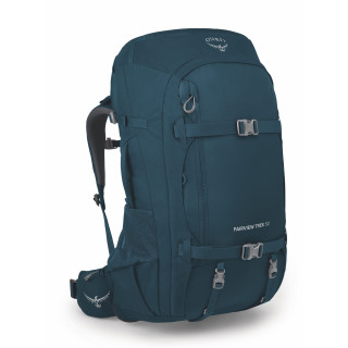 Mochila de senderismo para mujer Osprey Fairview Trek 50 azul night jungle blue