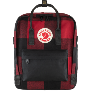 Mochila Fjällräven Kånken Re-Wool negro/rojo Redblack