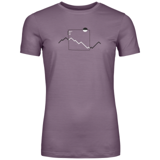 Camiseta de mujer Ortovox 150 Cool Peak Focus Ts Women's violeta Wild Berry