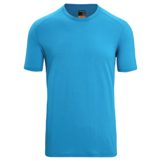 Camiseta de hombre Icebreaker Mens 200 Oasis SS Crewe azul Geo Blue