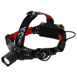 Linterna frontal Cattara LED 180lm ZOOM negro/rojo černá červená