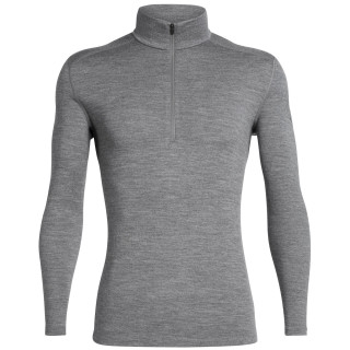 Camiseta de hombre Icebreaker Mens 260 Tech LS Half Zip gris GritstoneHthr